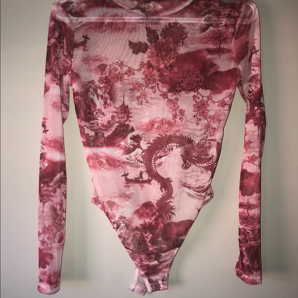 Missguided Mesh long sleeve bodysuit